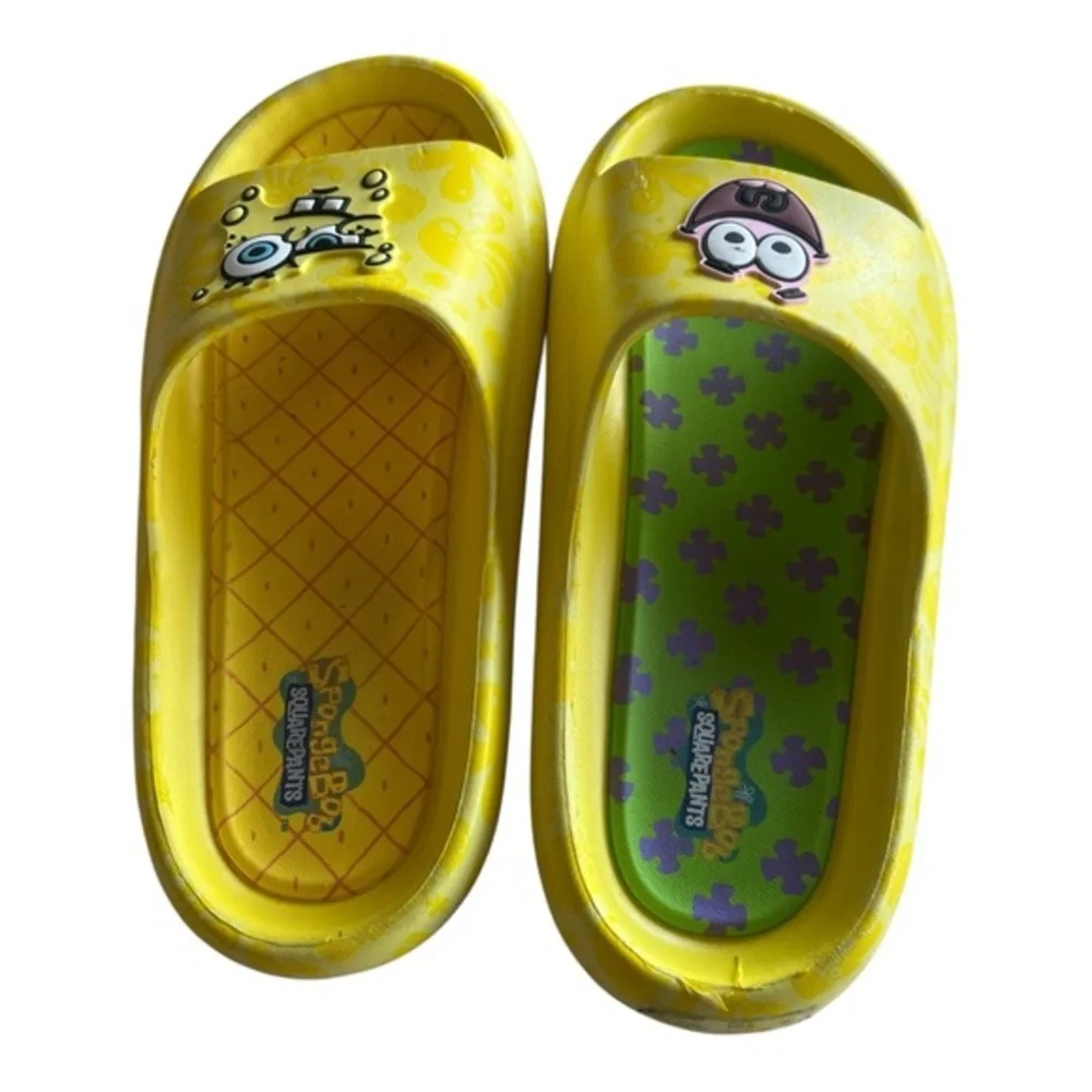 Nickelodeon SpongeBob SquarePants & Patrick Men's Comfort Slides Size 9